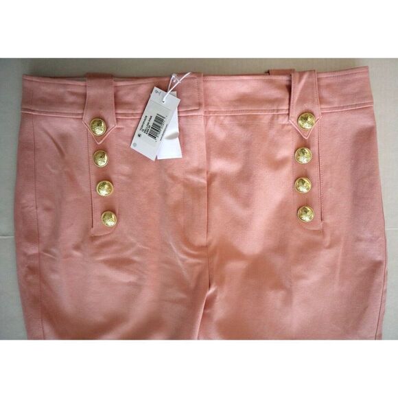 Derek Lam 10 Crosby Women's Sz 16 Mellow Pink Robertson Crop Flare Pants - Picture 4 of 10